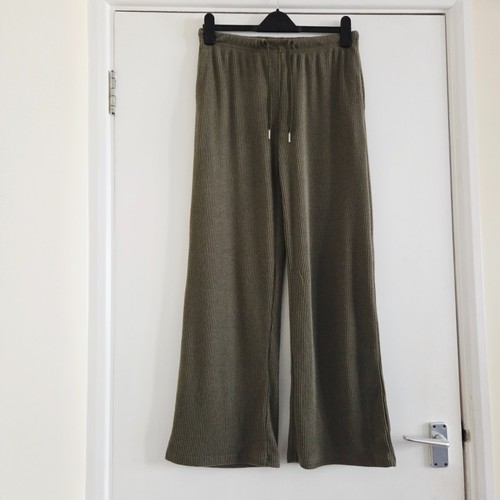 New khaki ribbed trousers - ribbed,
