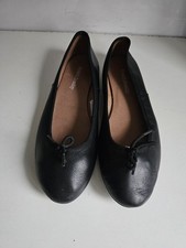 RUSSELL & BROMLEY DESIGNER UK 5 EU 38 WOMENS BLACK LEATHER FLAT BALLET SHOES