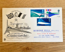 1969 The Anglo-French Supersonic Concorde FIRST DAY COVER  (STUART B/W VERSION)