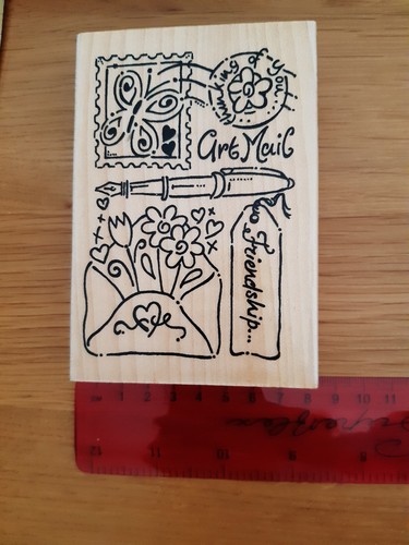 Sentiments wooden stamps - wooden,
