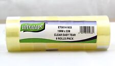 Ultratape Clear Tape Rolls 19mm x 33M Sellotape Packing Roll Easy Tear Strong