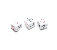 3x Crown and Anchor Dice -  16mm , D6