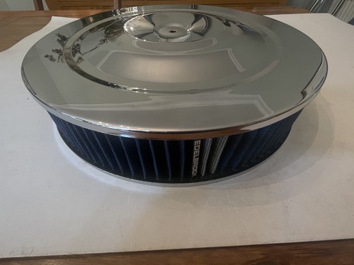 Chrome air filter - 14", 3"