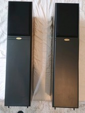 JPW ML710 Floor Standing Speakers Black 2 Way Pair  + Vann Dam Speaker Cables.