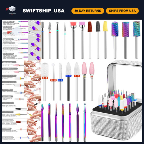30pcs nail drill bits set - nail,