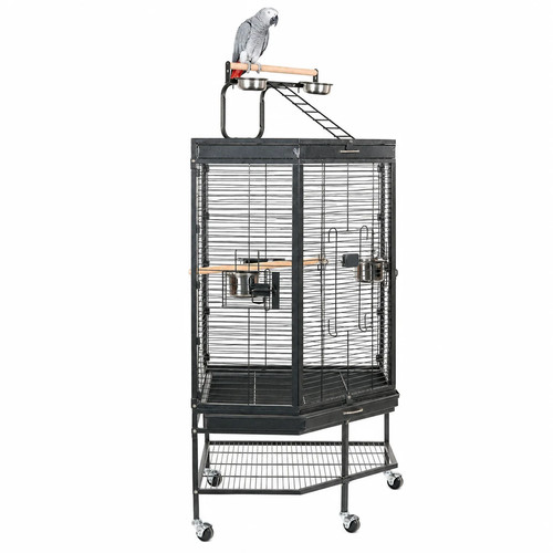 Alaska bird corner cage - bird, black