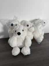 NEW - White Teddy Bears X 4 -