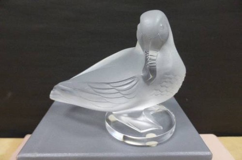 Lalique crystal duck bird - lalique,