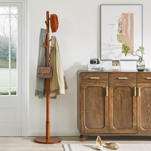 Wooden coat stand rack - wooden, stand,