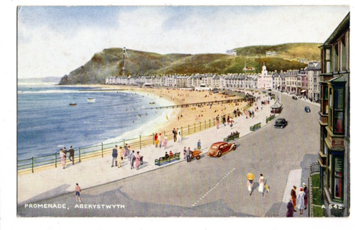 Aberystwyth promenade 1937 - aberystwyth,