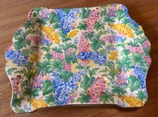 Vintage c1930s Royal Winton Somerset Chintz Tray 18cm x 14.75cm *