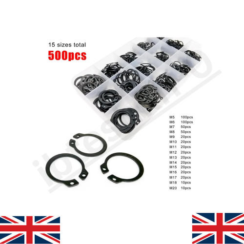 500pc mixed external - 500pc, circlip