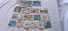 Vintage Used Mostly German & French Banknotes