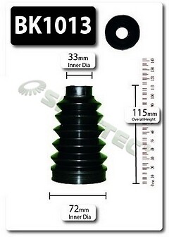 Shaftec front inner boot - cv,
