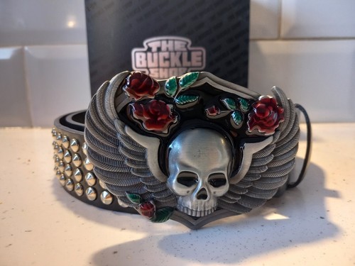 Rock roll belt buckle - n,