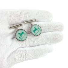 HERMES Cufflinks Corozo