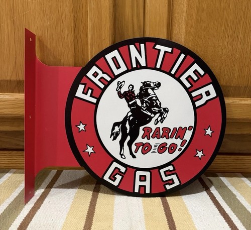 Frontier gas oil flange sign - frontier,