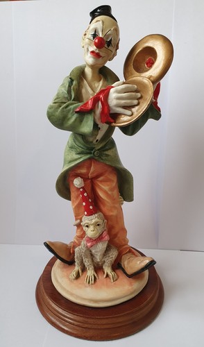 Circus clown with monkey - circus,