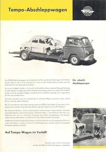 Tempo matador car transporter - tempo,