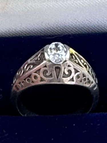 Vintage 925 silver diamonique - 925,