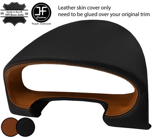 Black tan speedo gauge hood - black,
