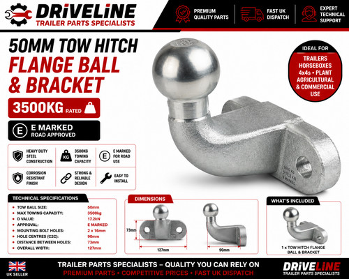 3500kg tow hitch flange - 3500kg,