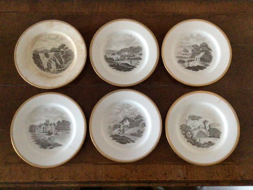 Six early spode bat - six,