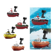 1/72 RC Tugboat and Remote Controller 2.4GHz Whole Body Waterproof Play Water