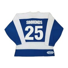 Canadian Ice Hockey Jersey Size Large P2P 25" Blue/White Canada Sport