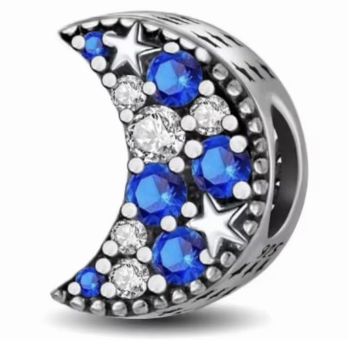 Half moon stars dangle charm - dangle,
