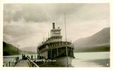 STEAMER TUTSHI AT BEN MY CHREE, B.C. CANADA, RPPC,  VINTAGE POSTCARD (EO360)
