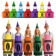 Ladies Crayon Aprons And Funny