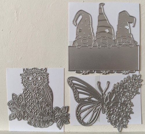 Mixed die set gnomes - gnomes,, owl