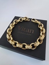 9ct gold belcher bracelet - 9ct,
