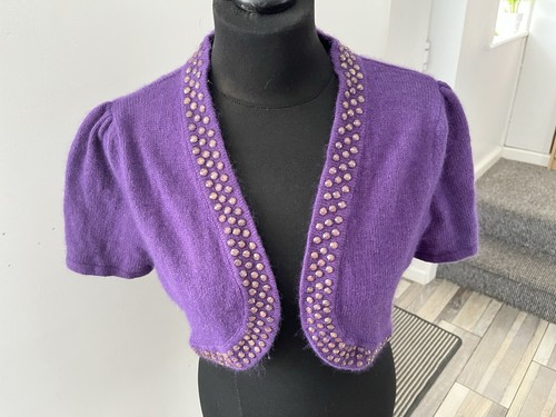 Pepperberry beaded shrug - pepperberry,