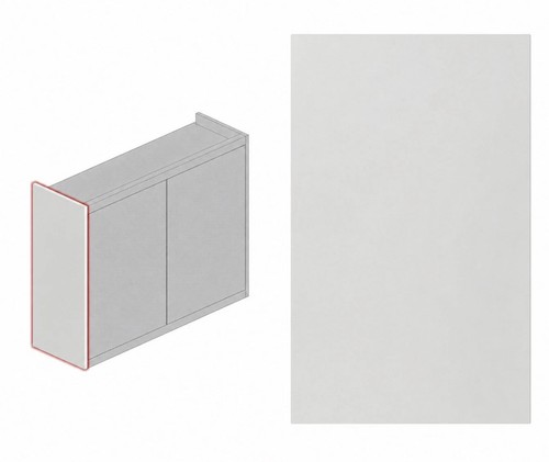 Plant kitchen wall end - on,