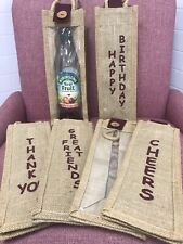 SALE! Any 30 Hessian/Jute Bottle Bags. You choose! Only £18.99.   FREE P+P!