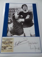 SCOTLAND v ENGLAND 1967 BILLY BREMNER & JIM BAXTER SIGNED PREPRINT EXCLUSIVE
