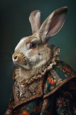 Rabbit Hare in a Suit Canvas