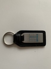 BLACK  LEATHER KEYRING/ FOB
