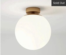 Pebble Grey Ceiling Globe