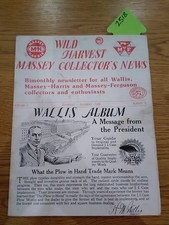 Wild Harvest Massey Harris Ferguson Collector News 1988 Wallis Album