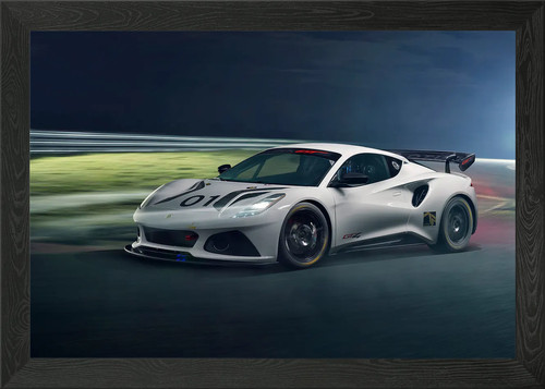 Lotus emira gt4 framed wall - lotus,