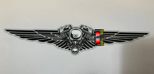 Twin wings decal - v, harl
