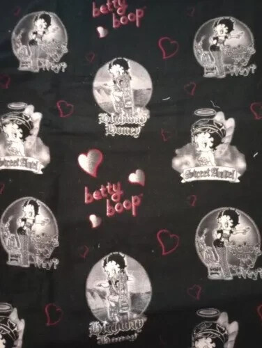 Betty boop fun fabric flannel - boop,