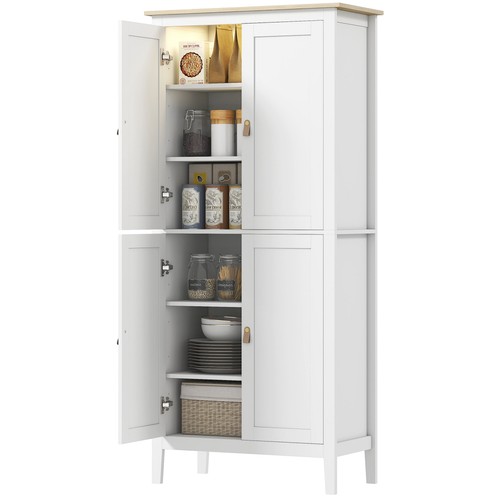 Homcom tall kitchen cupboard - homcom,