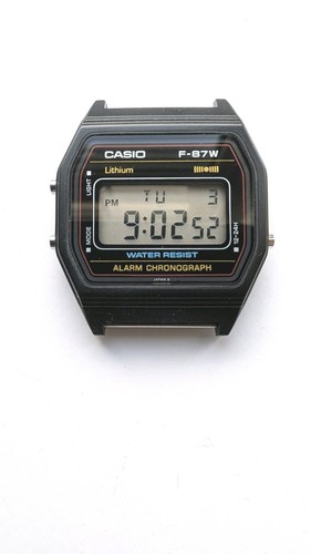 Vintage casio 87w in - f-87w,