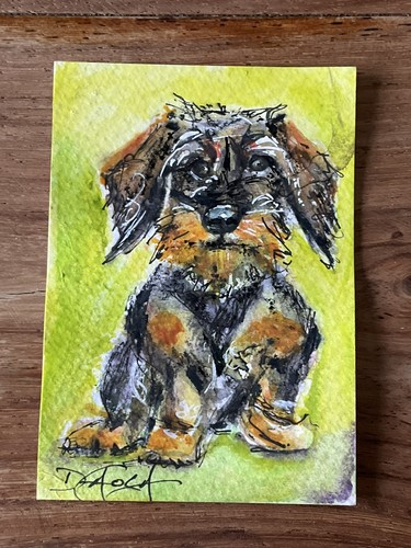 Watercolor aceo painting - watercolor,