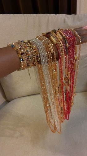 Mix west african waist beads - 3,