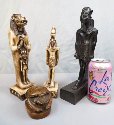 Egyptian revival statue - egyptian,